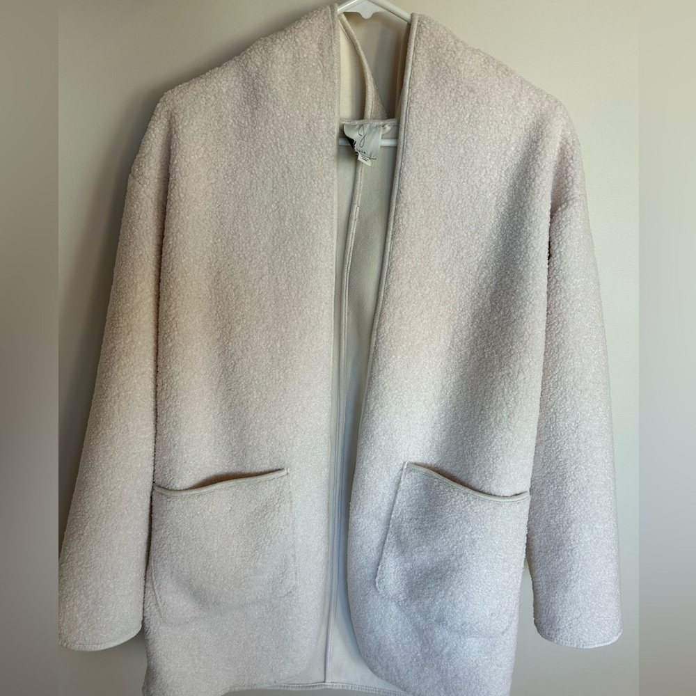 Joie Cream Textured Women's Coat - Picture 2 of 6